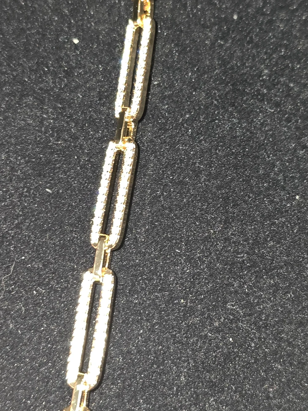 22kgp Dubai Gold Pavé Link Bracelet - Women's Jewelry